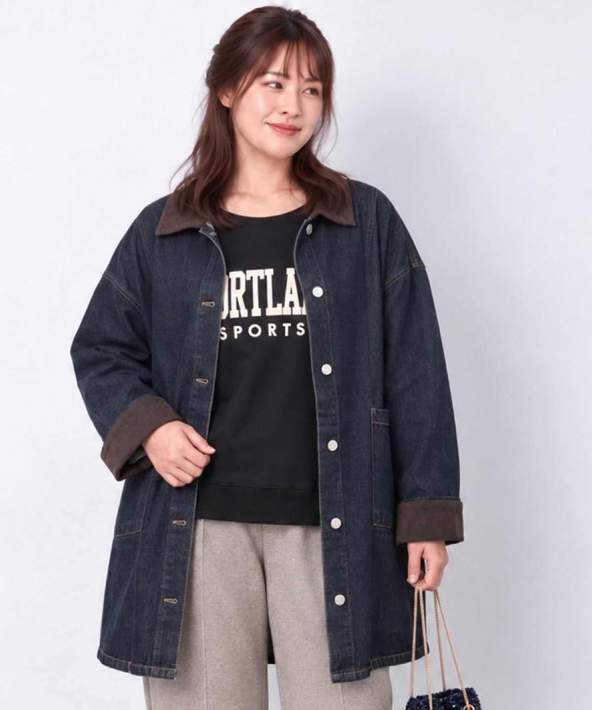 【sabstreet bis】【web限定】 コーデュロイカラーデニムコート【先行予約】