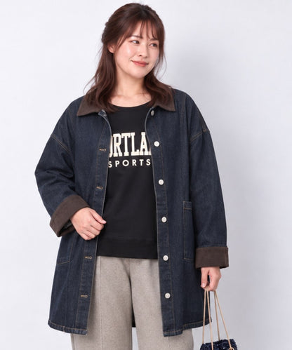 【sabstreet bis】【web限定】 コーデュロイカラーデニムコート【先行予約】
