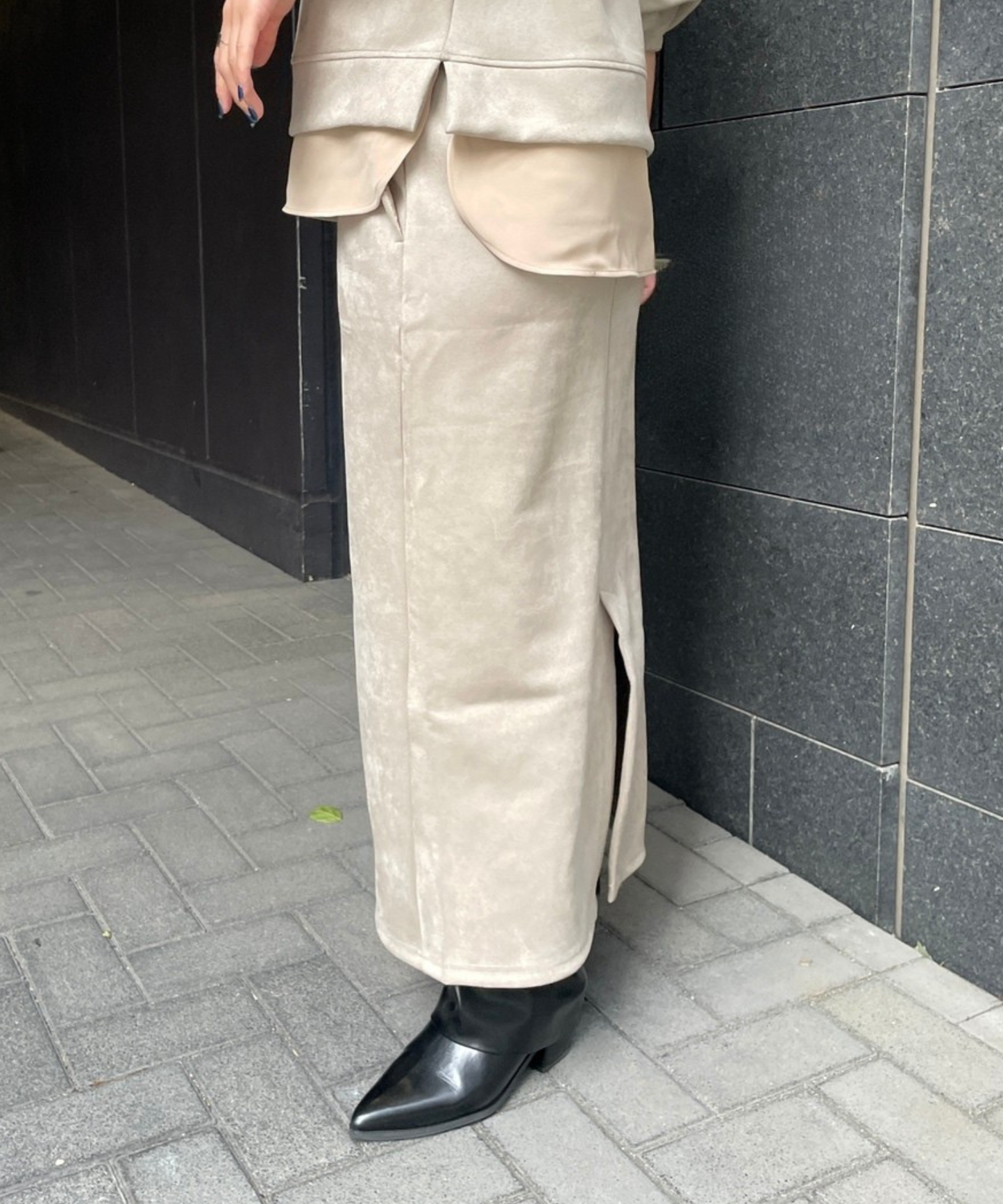 【FONT LAB】起毛ダンボールフーディーセットアップ