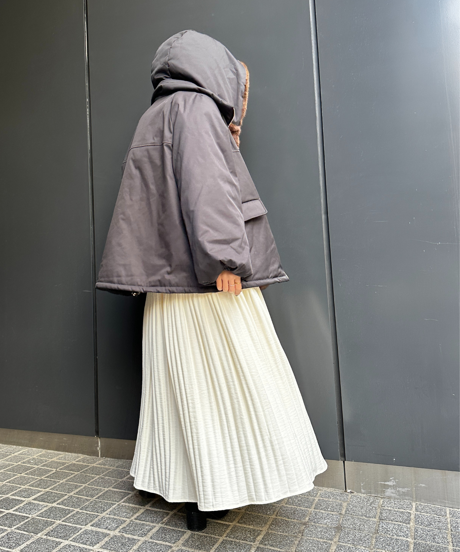 【SEADRAKE】【R】マットツイル2WAY切替ファーブルゾン