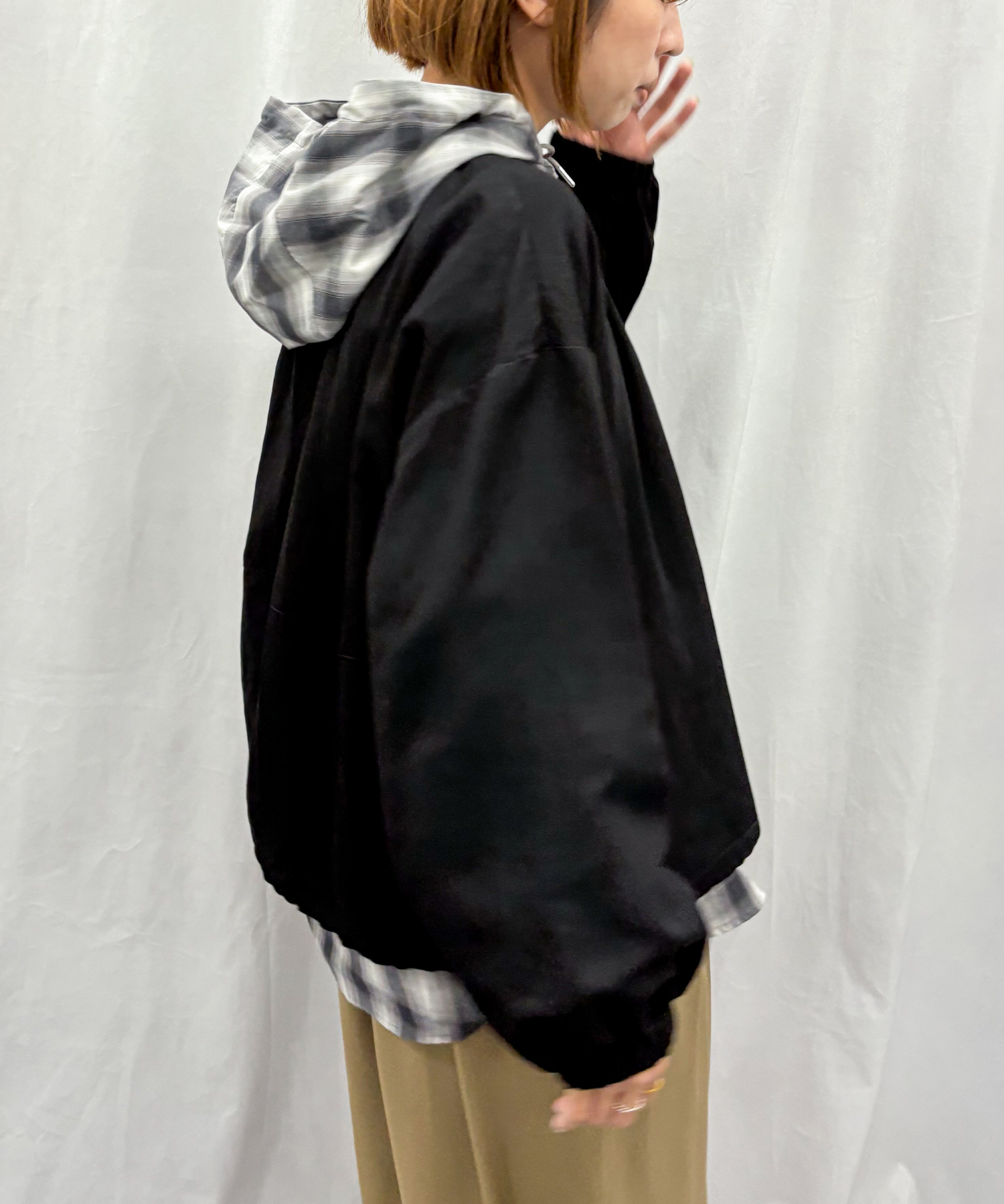 【INNOWAVE】【R】マットカルゼギャザーブルゾン