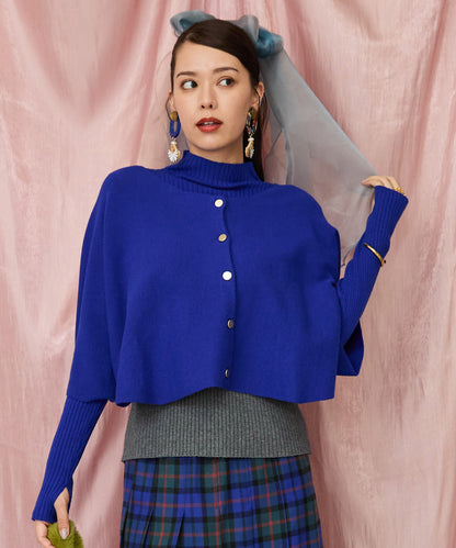 【待望の再入荷！予約受付中】【FONT LAB】バイカラーボトルネック×ケープアンサンブル