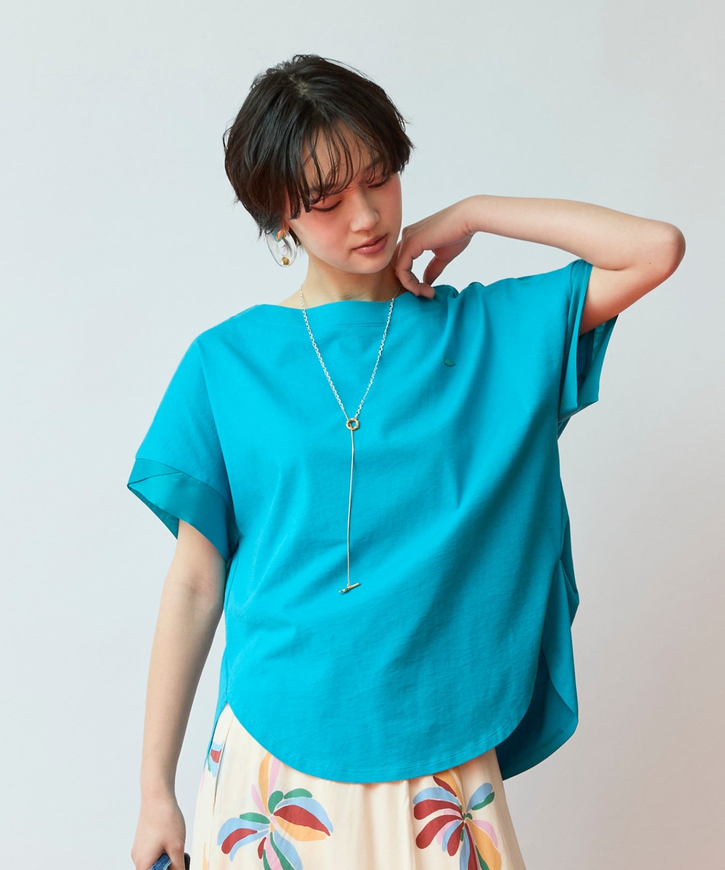 【JETSET SOLO PLUS】MVS天竺遮熱冷感コクーンTシャツ