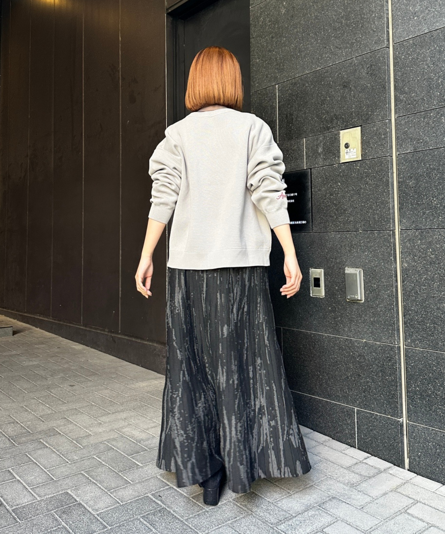 【JETSET SOLO PLUS】レイニージャカードニットスカート