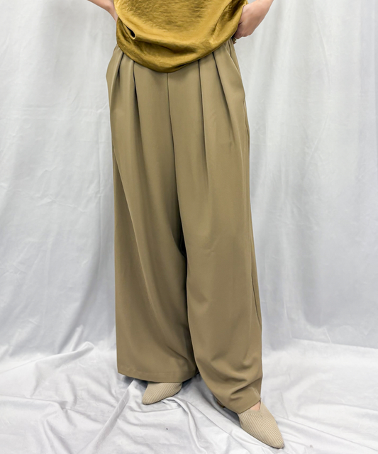 レディース タック ワイド スラックス｜JETSET SOLO PLUS(ジェットセットソロプラス) 公式通販｜レディース ファッション きれいめカジュアル