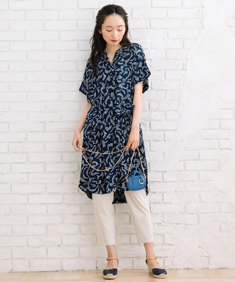 大きいサイズ レディース レース プリント ワンピース｜sabstreet my standard(サブストリートマイスタンダード)