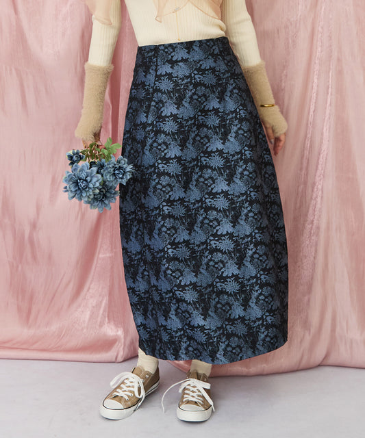 レディース コクーンスカート ジャガード生地 フラワーモチーフ｜JETSET SOLO PLUS(ジェットセットソロプラス) 公式通販｜レディース ファッション きれいめカジュアル