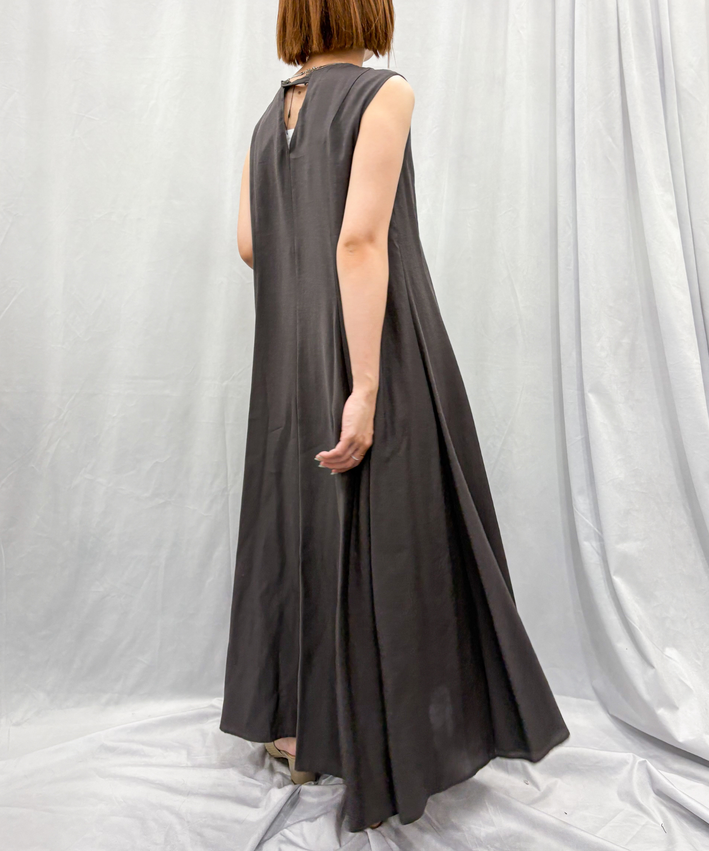 【SEADRAKE】【R】ラメネックAラインフレアワンピース