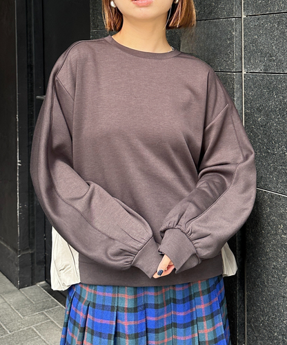 【FONT LAB】バックバルーンドッキングカットソー