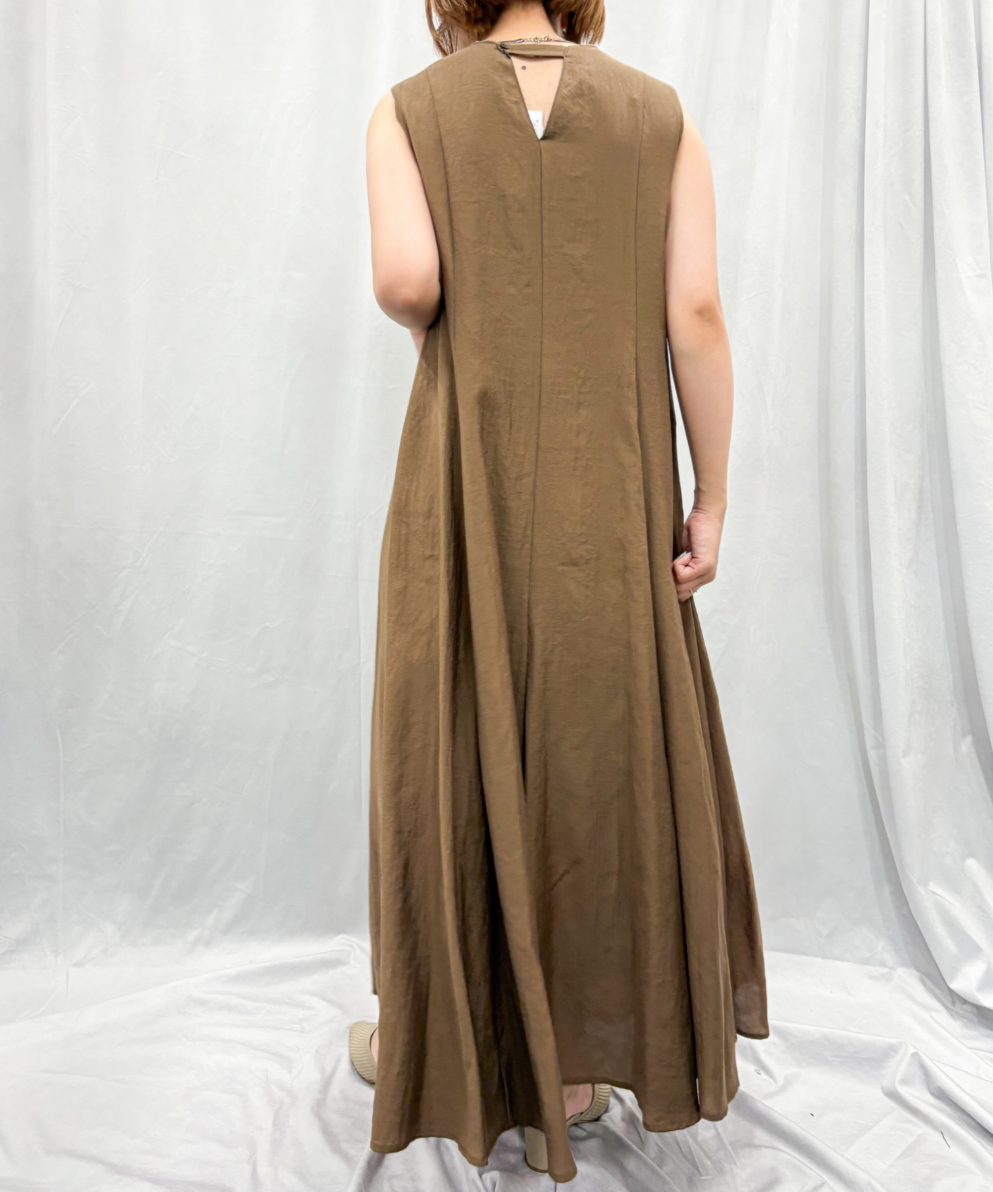 【SEADRAKE】【R】ラメネックAラインフレアワンピース