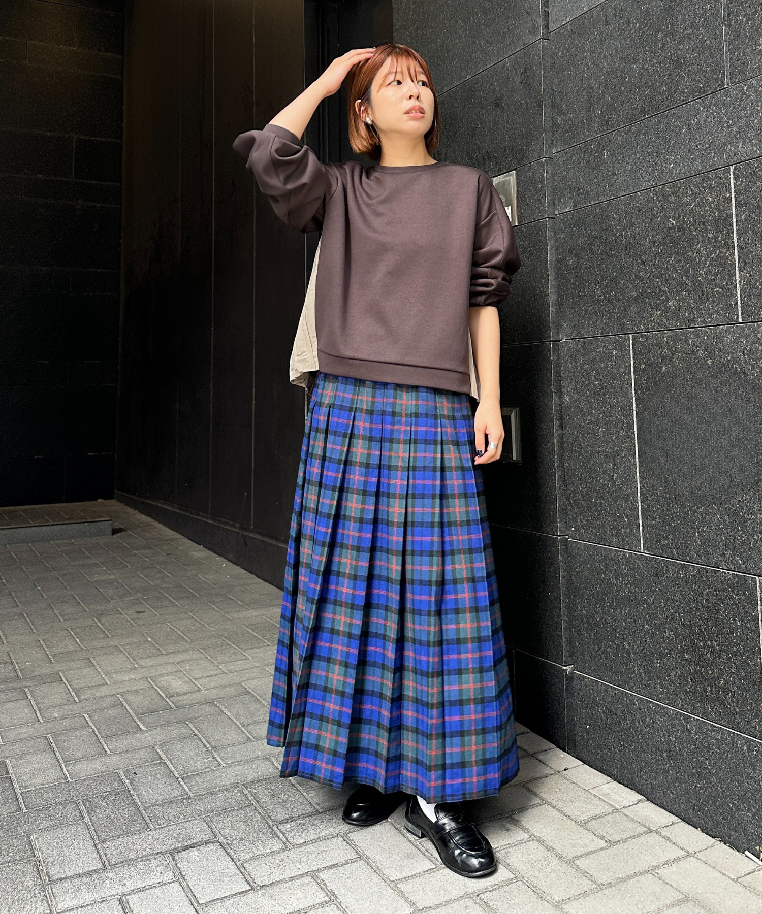 【FONT LAB】バックバルーンドッキングカットソー