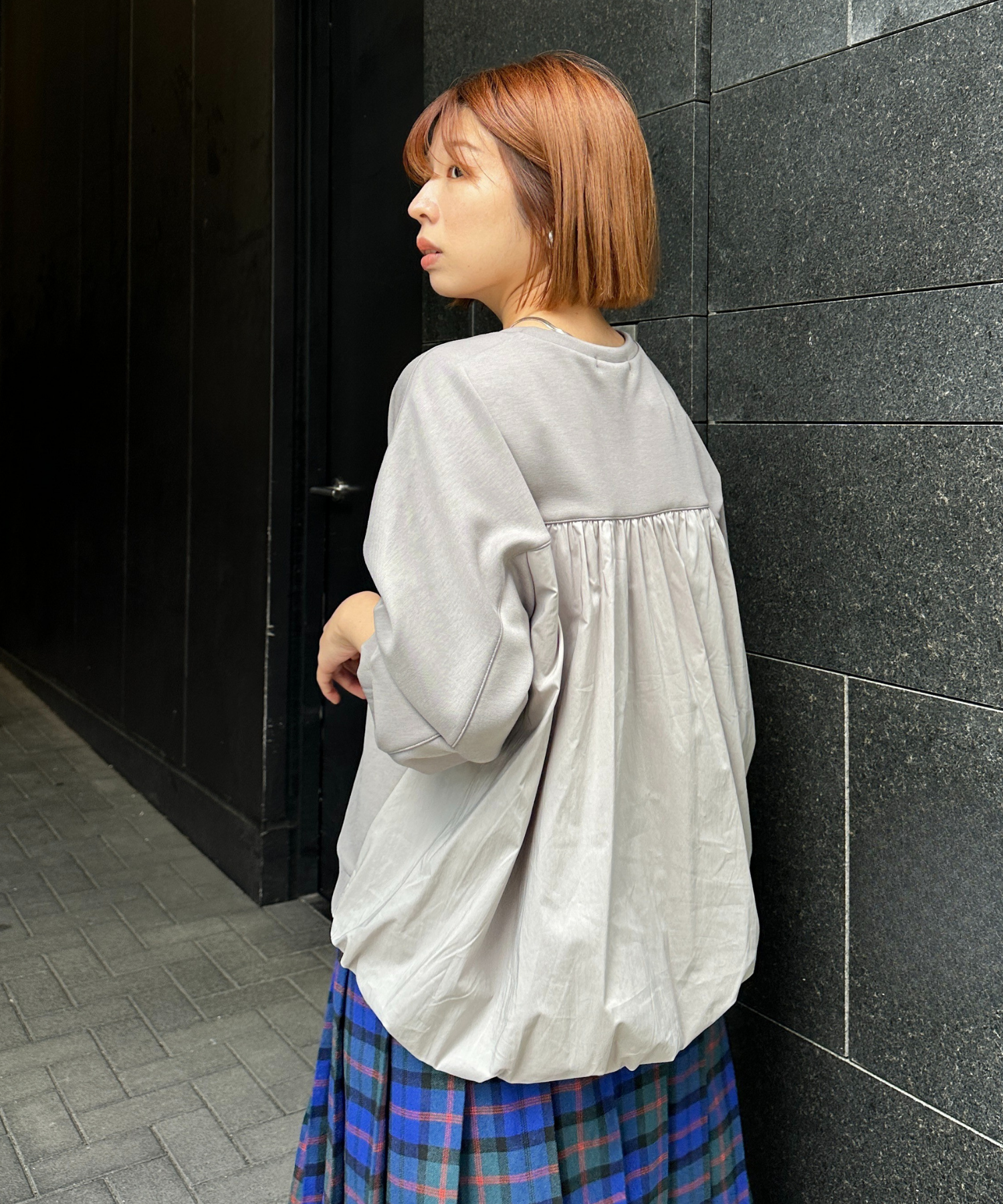 【FONT LAB】バックバルーンドッキングカットソー