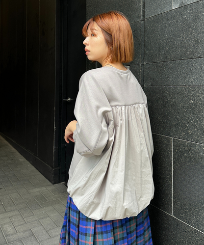 【FONT LAB】バックバルーンドッキングカットソー