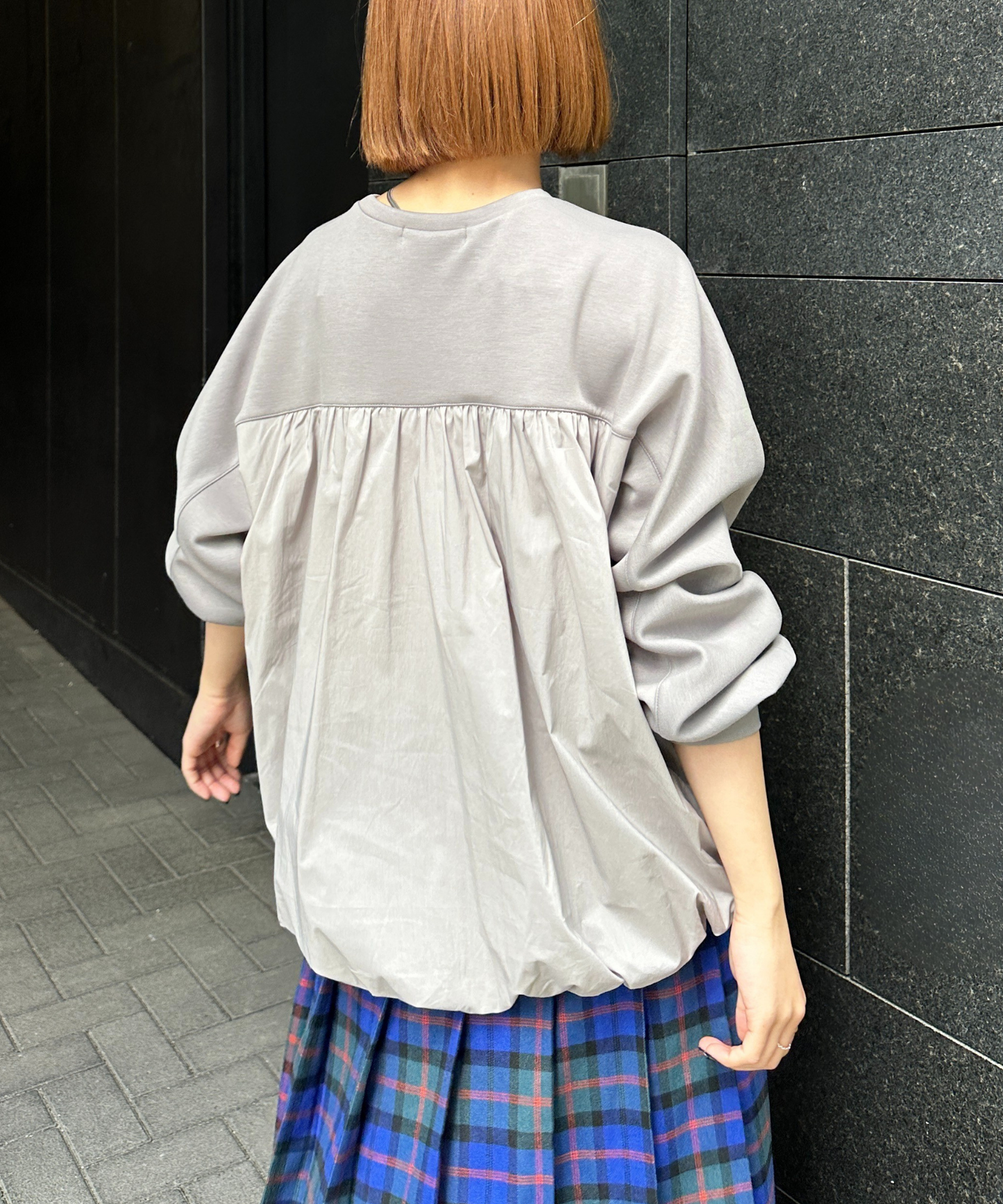 【FONT LAB】バックバルーンドッキングカットソー