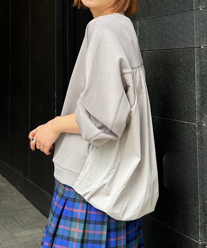 【FONT LAB】バックバルーンドッキングカットソー