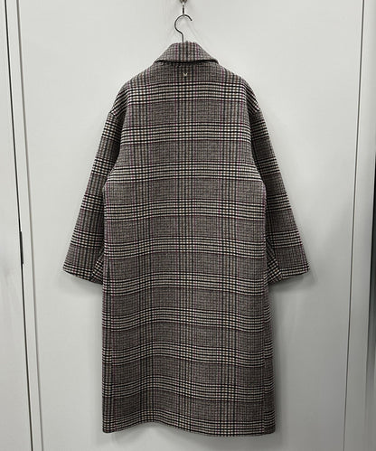 70-5571【MAITE】チェックステンカラーコート