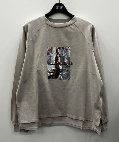 【FONT LAB】箔プリント×ロゴロンT