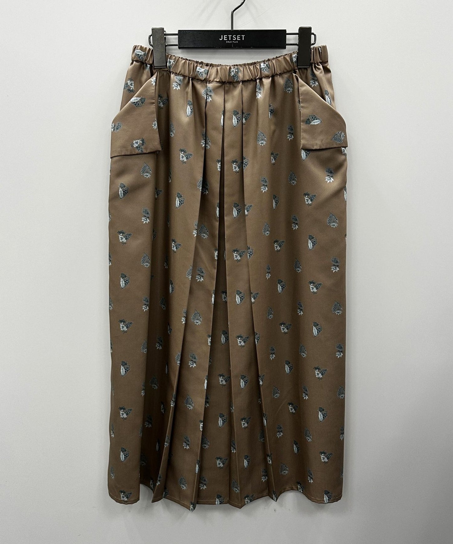 14-5878【Liyoca】【周年】ボタニカルプリントスカート