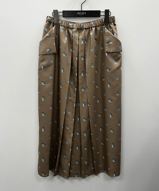 14-5878【Liyoca】【周年】ボタニカルプリントスカート