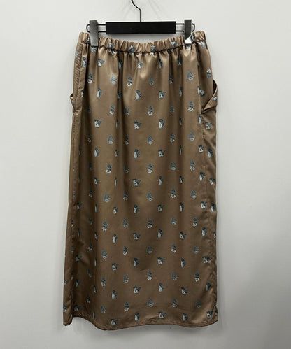 14-5878【Liyoca】【周年】ボタニカルプリントスカート