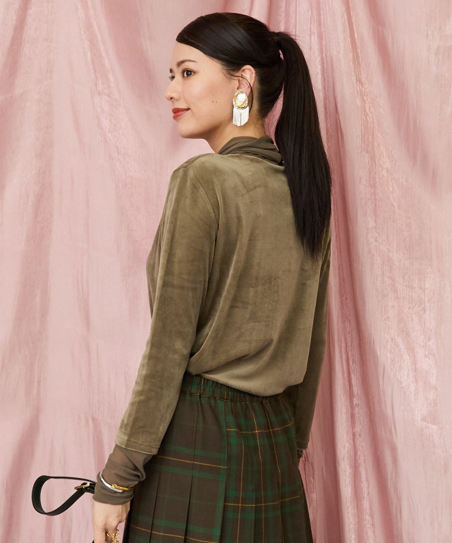 【人気アイテムにつき再入荷・新色追加】【FONT LAB】ベロア×チュールコンビタートル‘25