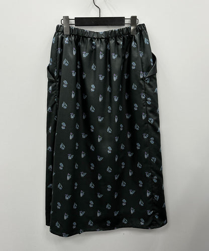 14-5878【Liyoca】【周年】ボタニカルプリントスカート