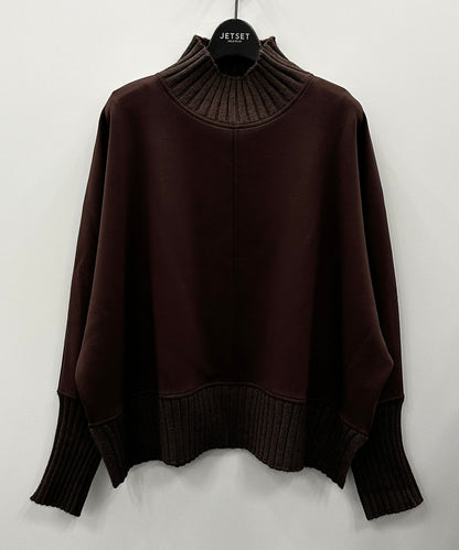 61-5856【FONT LAB】【周年】リブニットコンビダンボールトップス