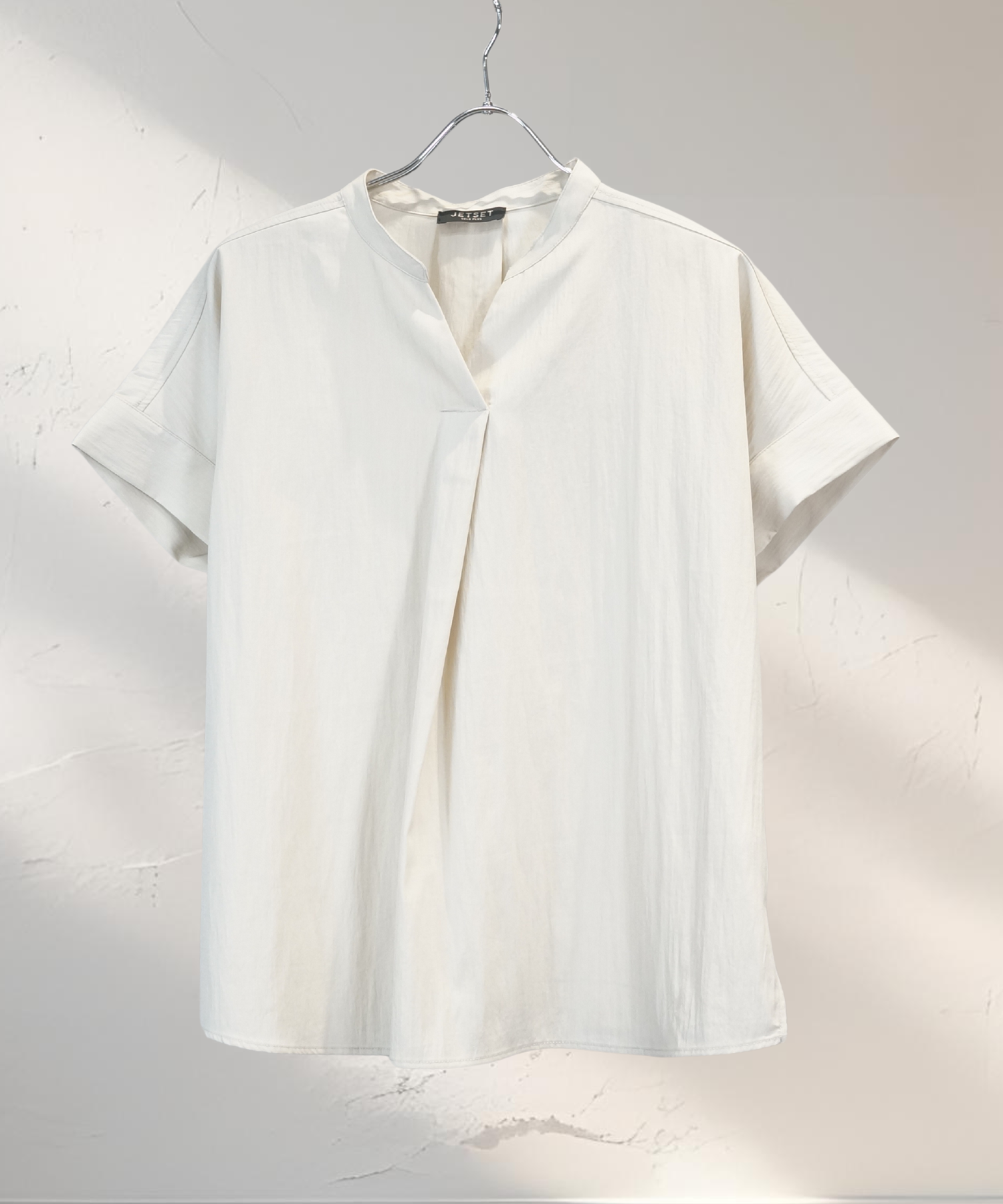 【JETSET SOLO PLUS】ドライタッチワッシャースキッパーブラウス