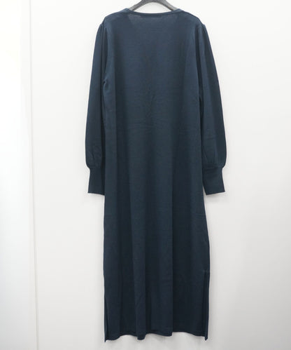 35-6351【la fée maraboutée】【周年】アートフラワーエンブロイダリーニットワンピース