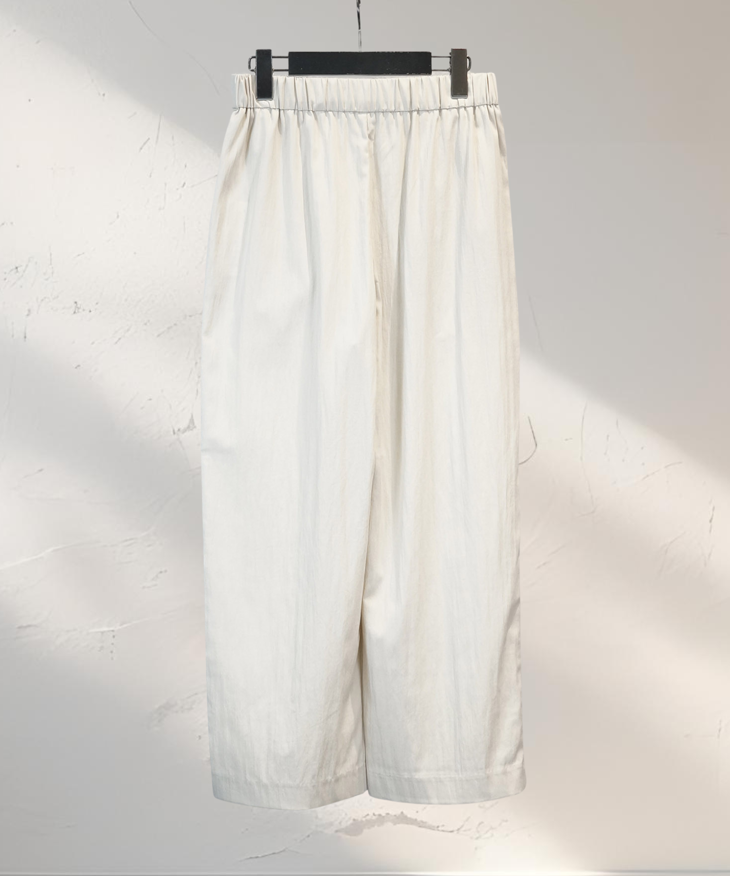 【JETSET SOLO PLUS】ドライタッチワッシャーウエストギャザーワイドパンツ