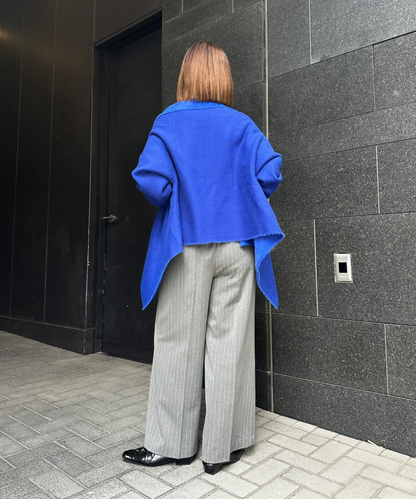 【FONT LAB】ダブルフェイスストールカーディガン