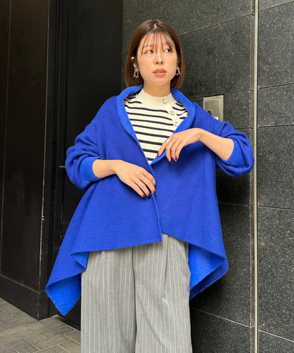 【FONT LAB】ダブルフェイスストールカーディガン