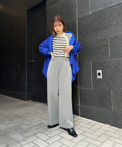 【FONT LAB】ダブルフェイスストールカーディガン