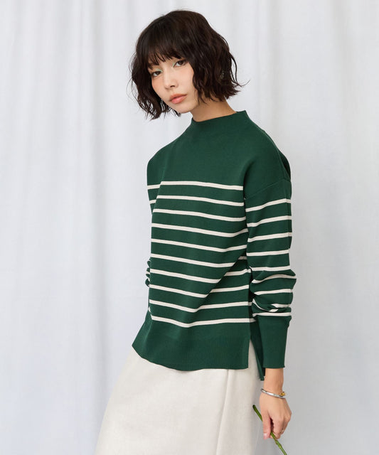 【JETSET SOLO PLUS】マシュマロタッチ ミラノボトルネックニット