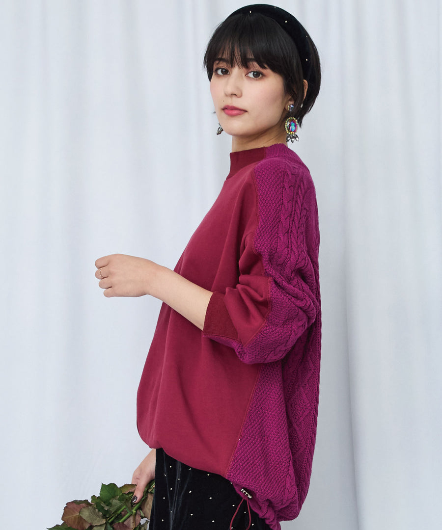 レディース トップス コンビトップス ハイネック|JETSET SOLO PLUS(ジェットセットソロプラス) 公式通販|レディース ファッション きれいめカジュアル