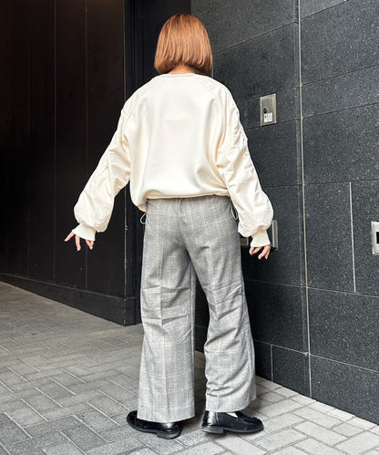 【FONT LAB】ダンボール×ナイロンコンビスウェット