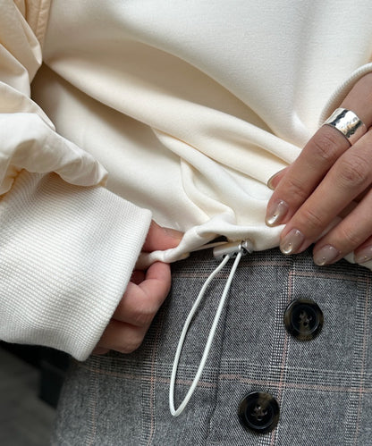 【FONT LAB】ダンボール×ナイロンコンビスウェット