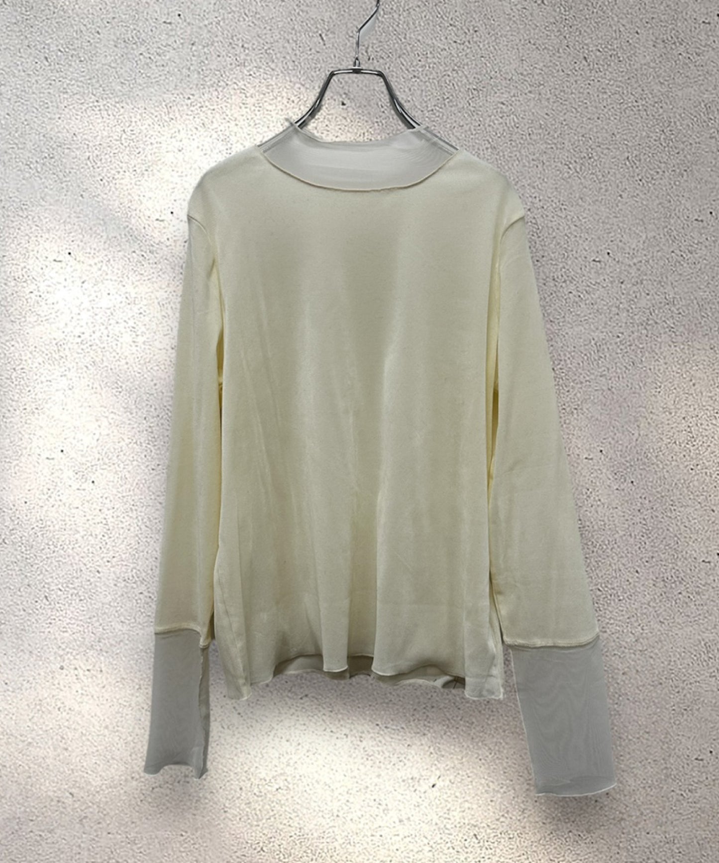 【FONT LAB】シアーベロアチュールコンビハイネック