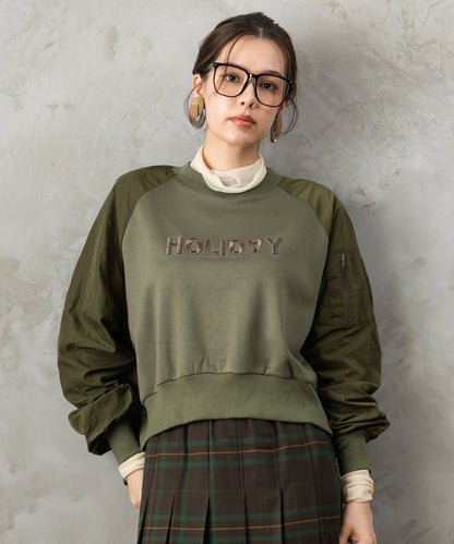 レディース 異素材 ロゴ スウェット｜JETSET SOLO PLUS(ジェットセットソロプラス) 公式通販｜レディース ファッション きれいめカジュアル