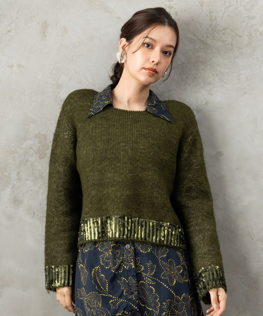 レディース ショート丈 デザイン ニット｜JETSET SOLO PLUS(ジェットセットソロプラス) 公式通販｜レディース ファッション きれいめカジュアル