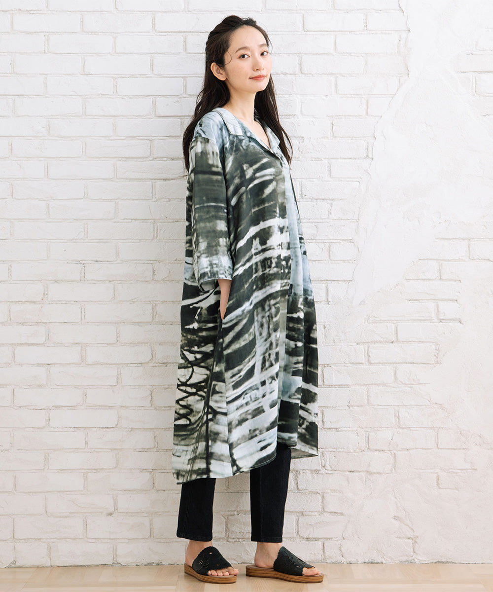 21号(6L～) K COLLECTION フォトグラフプリントワンピース