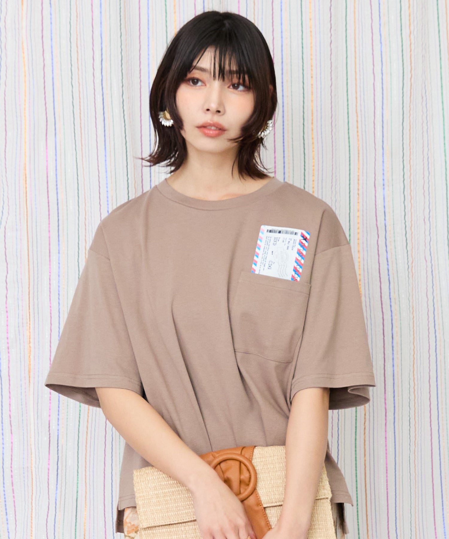 64-1346【JETSET SOLO PLUS】ボーディングパスシルケットTシャツ