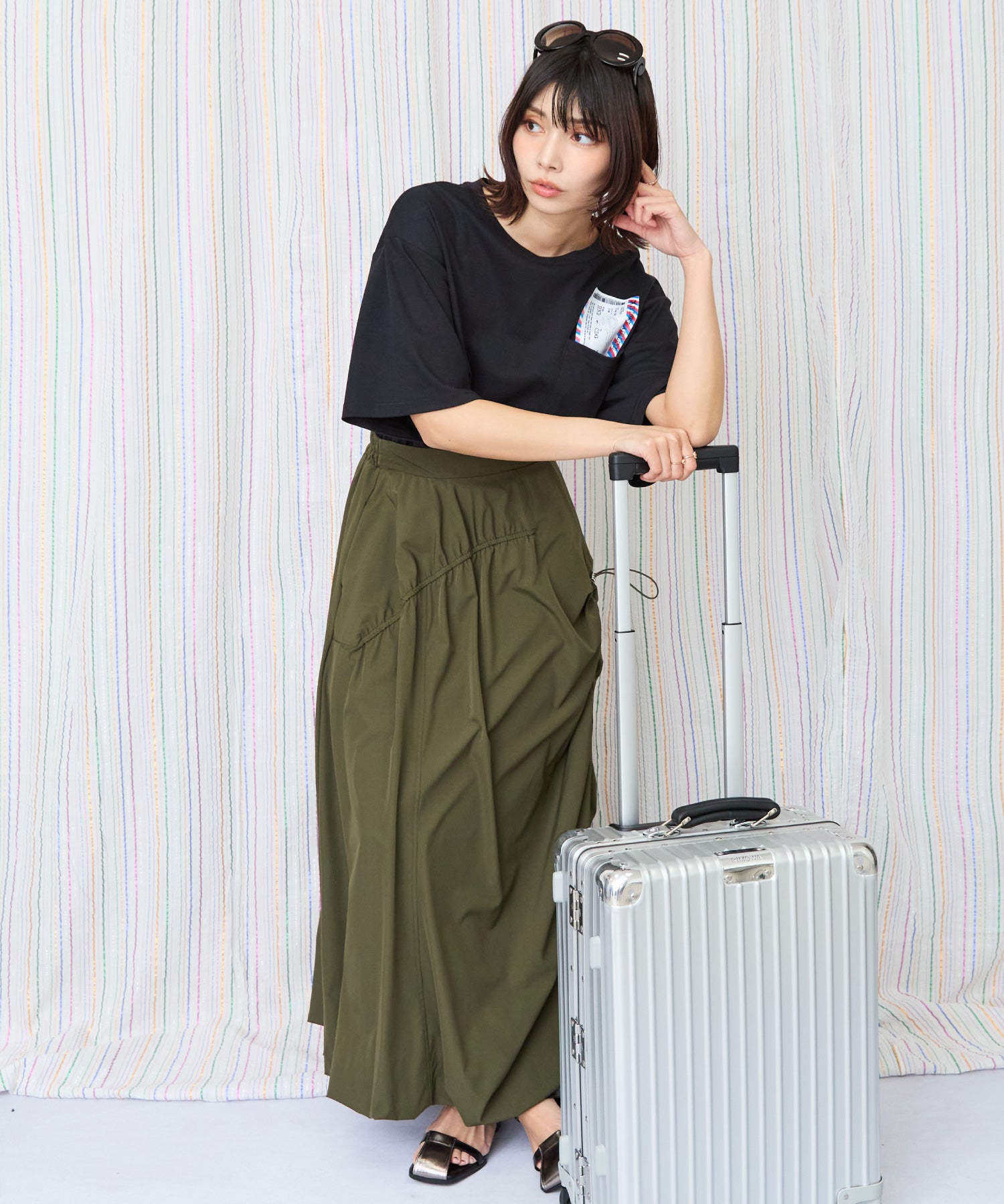 64-1346【JETSET SOLO PLUS】ボーディングパスシルケットTシャツ