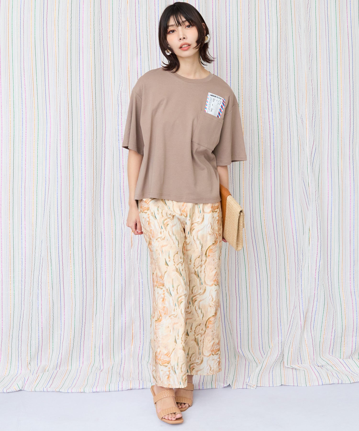 64-1346【JETSET SOLO PLUS】ボーディングパスシルケットTシャツ