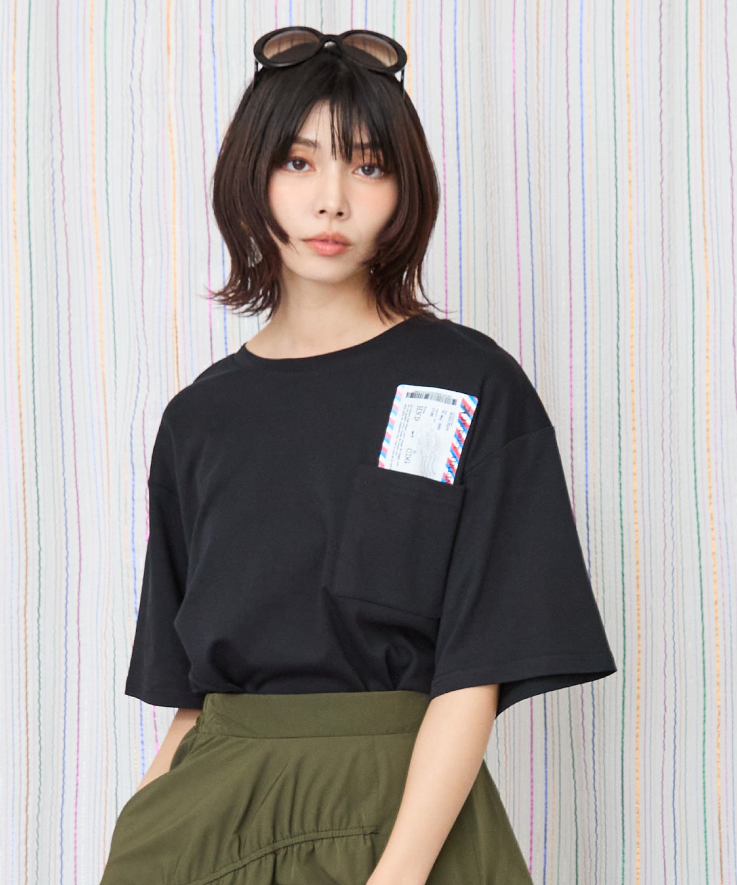 64-1346【JETSET SOLO PLUS】ボーディングパスシルケットTシャツ