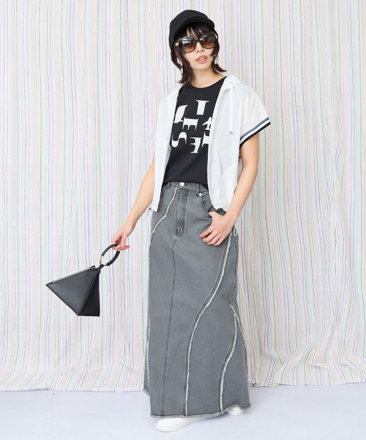 【JETSET SOLO PLUS】JESETロゴシルケットノースリTシャツ