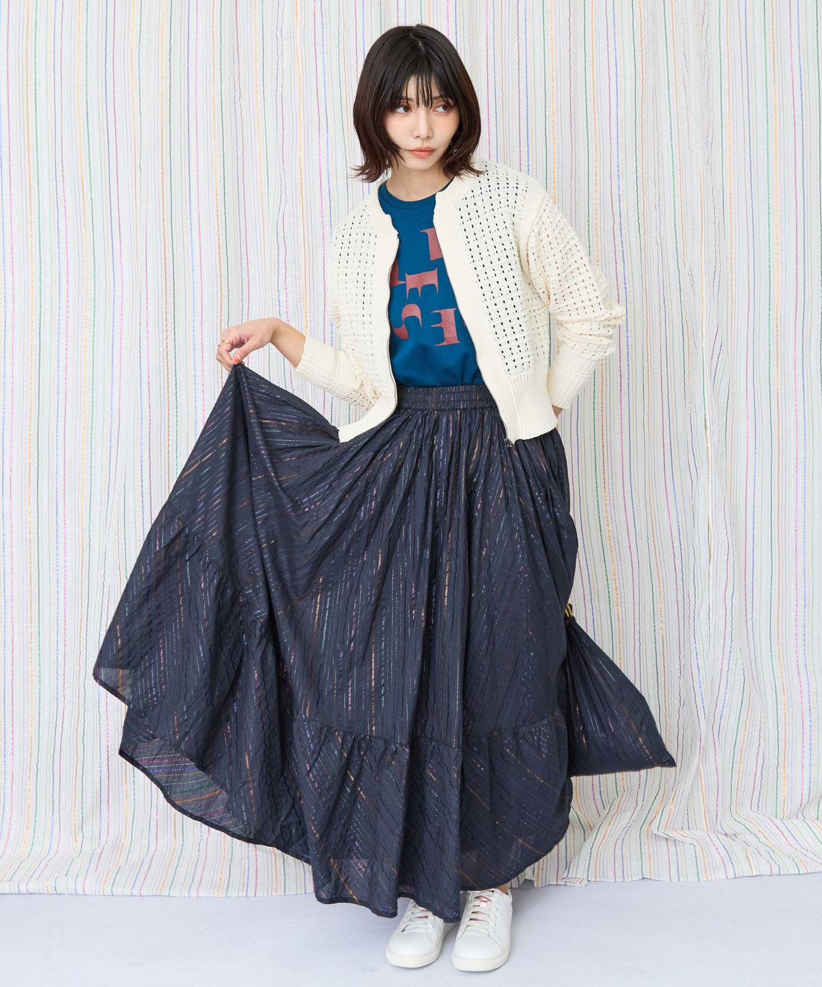 【JETSET SOLO PLUS】JESETロゴシルケットノースリTシャツ