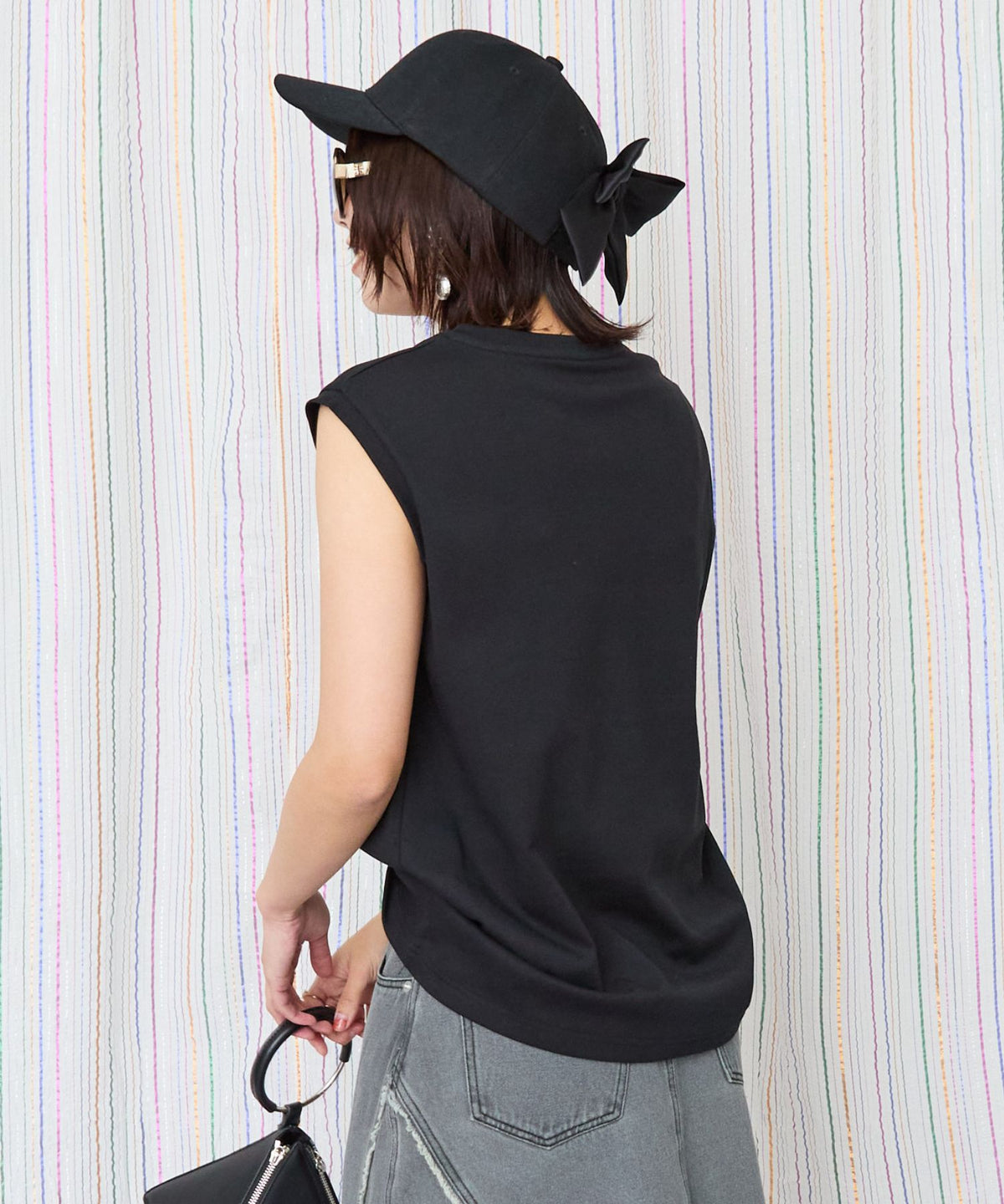 【JETSET SOLO PLUS】JESETロゴシルケットノースリTシャツ