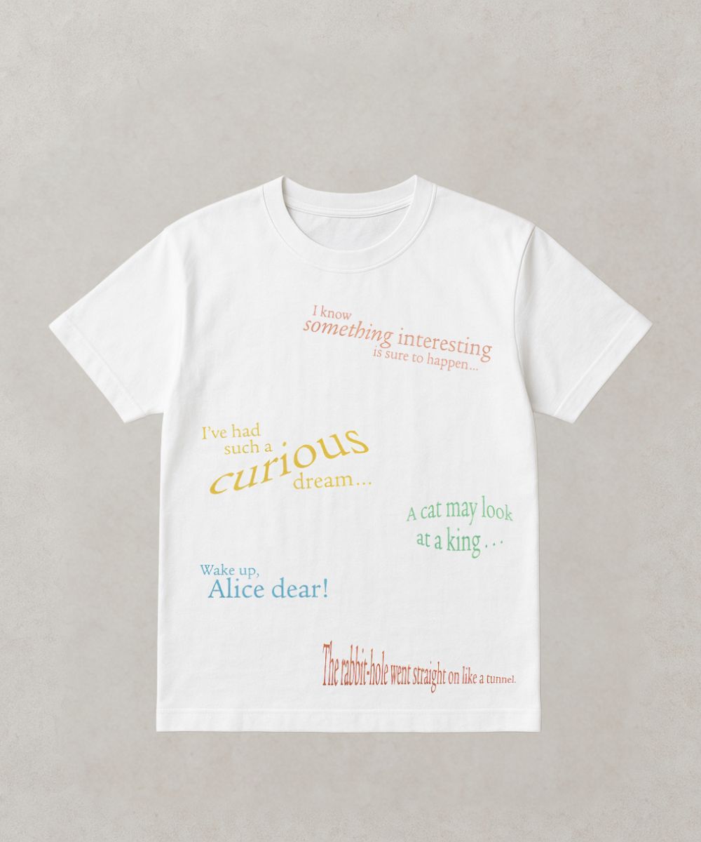 21号(6L～) メッセージ+刺繍Tシャツ