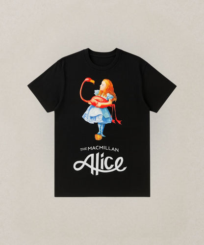 MACMILLAN Aliceプリント+刺繍Tシャツ